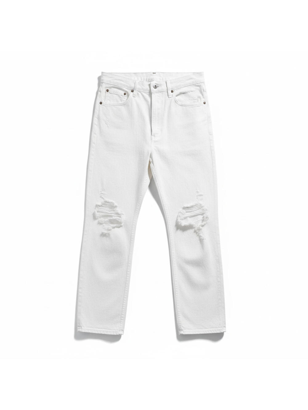 Agolde 90s Jean Salt White Distressed Organic Cotton 29 STREET LUXE